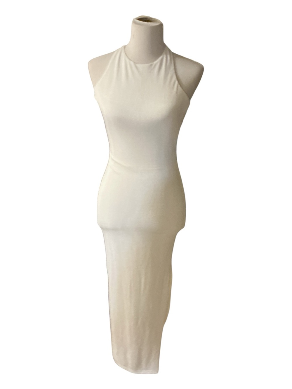 Hello Molly Cream Halter Maxi Dress